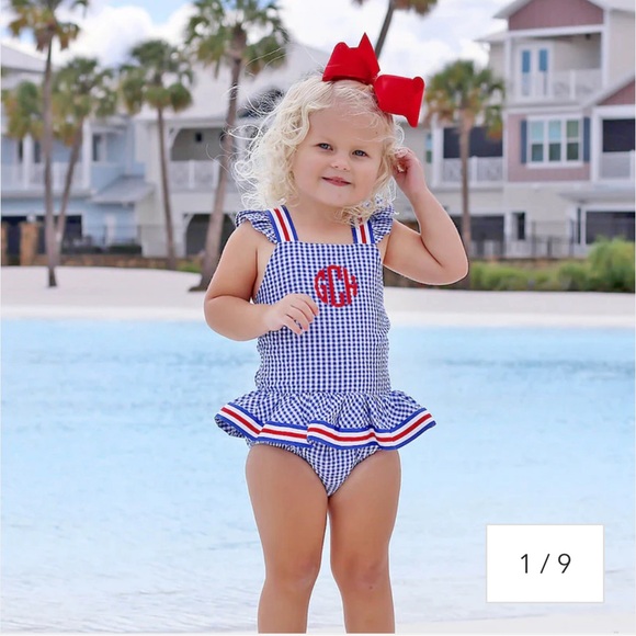 NWT Classic Whimsy Red White and Blue one piece | Size 4T - Picture 8 of 8